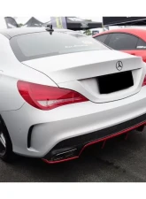 Carbonado CFRP RZS Style Rear Diffuser Mercedes Benz CLA Sport | CLA45 AMG W117 2014-2016                                     - CF3201RZR.RD - Image 3
