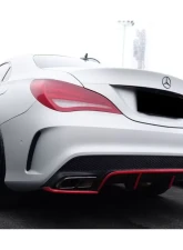Carbonado CFRP RZS Style Rear Diffuser Mercedes Benz CLA Sport | CLA45 AMG W117 2014-2016                                     - CF3201RZR.RD - Image 4