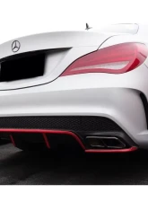 Carbonado CFRP RZS Style Rear Diffuser Mercedes Benz CLA Sport | CLA45 AMG W117 2014-2016                                     - CF3201RZR.RD - Image 5