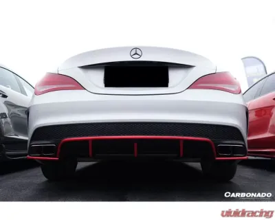 Carbonado CFRP RZS Style Rear Diffuser Mercedes Benz CLA Sport | CLA45 AMG W117 2014-2016 - CF3201RZR.RD
