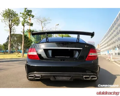 Carbonado Carbon Fiber Trunk Spoiler for Mercedes Benz C63 AMG C Class Coupe W204 2012-2014 - CF3204BK.W