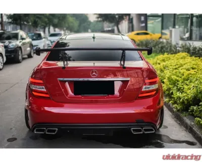 Carbonado Carbon Fiber Trunk Spoiler for Mercedes Benz C63 AMG C Class Coupe W204 2012-2014 - CF3204BK.W