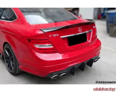Carbonado CFRP RT Style Trunk Spoiler for Mercedes Benz C Class C63 AMG W204 2008-2014 - CF3204RT.TS