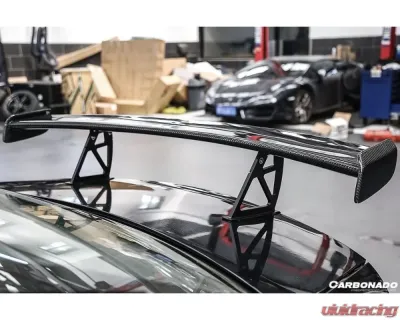 Carbonado Carbon Fiber Trunk Spoiler for Mercedes Benz C Class C63 AMG 2008-2014 Black - CF3205BLK.W