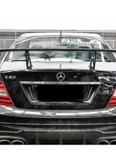 Carbonado Carbon Fiber Trunk Spoiler for Mercedes Benz C Class C63 AMG 2008-2014 Black                                     - CF3205BLK.W - Image 15