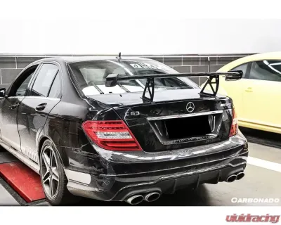 Carbonado Carbon Fiber Trunk Spoiler for Mercedes Benz C Class C63 AMG 2008-2014 Black - CF3205BLK.W