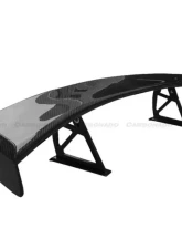 Carbonado Carbon Fiber Trunk Spoiler for Mercedes Benz C Class C63 AMG 2008-2014 Black                                     - CF3205BLK.W - Image 3