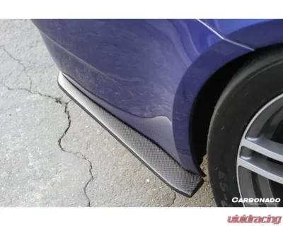 Carbonado CFRP ET Style Rear Bumper Splitter Caps BMW M3 E90 | E92 | E93 2008-2012 - CF3221ES.CA