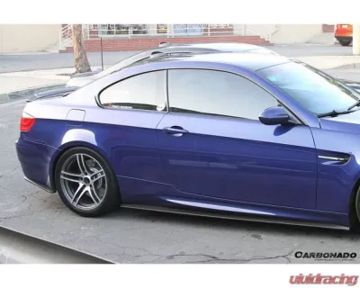 Carbonado CFRP ET Style Rear Bumper Splitter Caps BMW M3 E90 | E92 | E93 2008-2012 - CF3221ES.CA