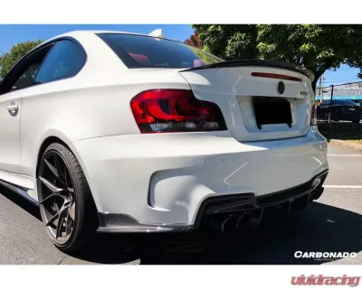 Carbonado CFRP RZ Style Rear Bumper Caps BMW 1M E82 | E88 2008-2013 - CF3225RZ.C
