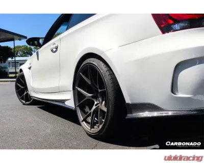 Carbonado CFRP RZ Style Rear Bumper Caps BMW 1M E82 | E88 2008-2013 - CF3225RZ.C