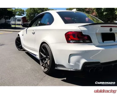 Carbonado CFRP RZ Style Rear Bumper Caps BMW 1M E82 | E88 2008-2013 - CF3225RZ.C