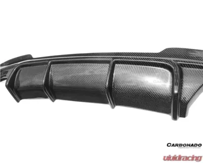 Carbonado CFRP VRS Style Rear Lip - MT Rear Bumper Only BMW F10 5 Series 2011-2016 - CF3228VRS.RL