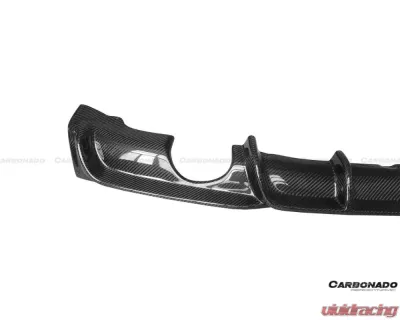 Carbonado CFRP MP Style Dual Exhaust Rear Lip - M-Tech Only BMW 3 Series F30 | F35 2013-2019 - CF3229MP.DRL