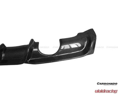 Carbonado CFRP MP Style Dual Exhaust Rear Lip - M-Tech Only BMW 3 Series F30 | F35 2013-2019 - CF3229MP.DRL