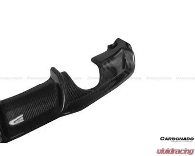 Carbonado CFRP MP Style Dual Exhaust Rear Lip - M-Tech Only BMW 3 Series F30 | F35 2013-2019 - CF3229MP.DRL