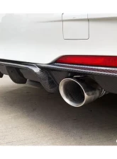 Carbonado CFRP MP Style Dual Exhaust Rear Lip - M-Tech Only BMW 3 Series F30 | F35 2013-2019                                     - CF3229MP.DRL - Image 6
