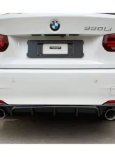 Carbonado CFRP MP Style Dual Exhaust Rear Lip - M-Tech Only BMW 3 Series F30 | F35 2013-2019                                     - CF3229MP.DRL - Image 9