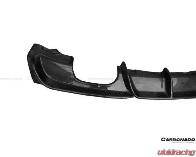 Carbonado CFRP MP Style Qual Exhaust Rear Lip - M-Tech Only BMW 3 Series F30 | F35 2013-2019 - CF3229MP.QRL