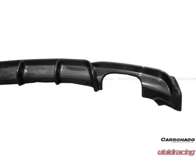 Carbonado CFRP MP Style Qual Exhaust Rear Lip - M-Tech Only BMW 3 Series F30 | F35 2013-2019 - CF3229MP.QRL
