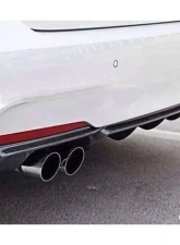 Carbonado CFRP MP Style Qual Exhaust Rear Lip - M-Tech Only BMW 3 Series F30 | F35 2013-2019                                     - CF3229MP.QRL - Image 4
