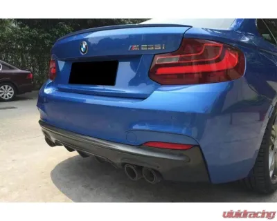 Carbonado CFRP MP Style Rear Lip - M-Tech Only BMW 2 Series F22 | F23 2013-2016 - CF3232MP.RD