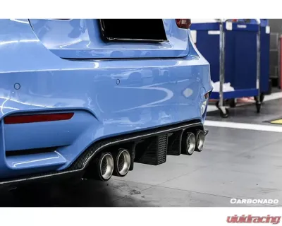 Carbonado CFRP KNF Style Rear Diffuser BMW M3 F80 | M4 F82 2014-2020 - CF3234KNF-RD