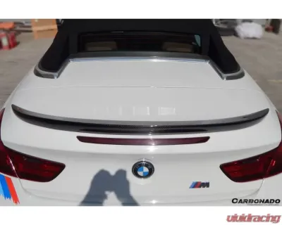 Carbonado Carbon Fiber M6 Style Trunk Spoiler for BMW 6 Series F12 Convertible 2011-2018 - CF3332M6.TS