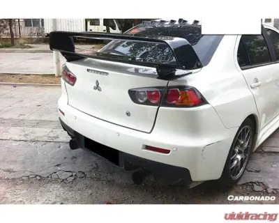 Carbonado Carbonado CFRP VTX Style Trunk Spoiler for Mitsubishi Evolution 10 2007-2016 - CF3345VTX.W