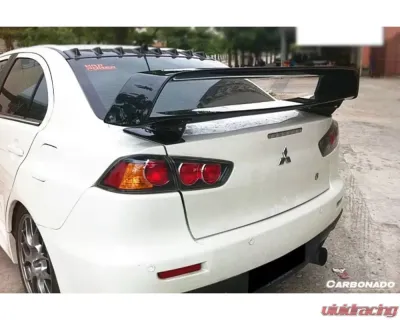 Carbonado Carbonado CFRP VTX Style Trunk Spoiler for Mitsubishi Evolution 10 2007-2016 - CF3345VTX.W