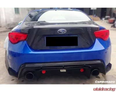 Carbonado CFRP RBY1 Style Rear Lip Scion | Toyota | Subaru 2012-2020 - CF3499RBY.RD