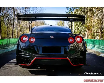 CARBONADO Carbonado CFRP VTX Style Trunk Spoiler for Nissan GTR R35 2008-2021 - CF3503VTX.W