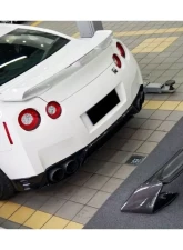 Carbonado Carbonado DryCF WI Style Trunk Spoiler for Nissan GTR R35 2008-2021                                     - DRYCF3503WI.W - Image 8