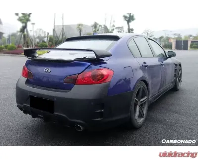 Carbonado CFRP BS Style Trunk Spoiler for Infiniti G25 G35 G37 Sedan 2007-2013 - CF3504R35.S