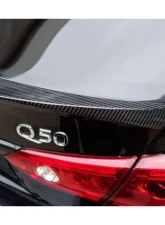 Carbonado CFRP DP Style Trunk Spoiler for Infiniti Q50 Sedan 2014-2017                                     - CF3506DP-TS - Image 8
