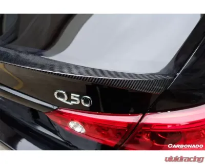 Carbonado CFRP DP Style Trunk Spoiler for Infiniti Q50 Sedan 2014-2017 - CF3506DP-TS