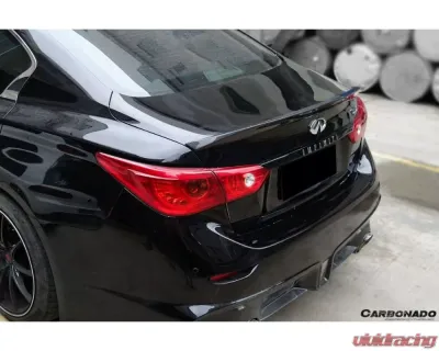 Carbonado CFRP DP Style Trunk Spoiler for Infiniti Q50 Sedan 2014-2017 - CF3506DP-TS