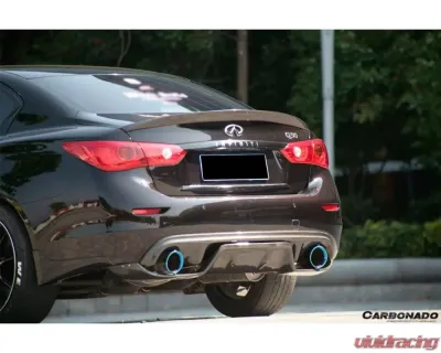Carbonado CFRP DP Style Trunk Spoiler for Infiniti Q50 Sedan 2014-2017 - CF3506DP-TS