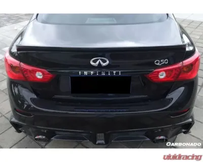 Carbonado CFRP SN Style Trunk Spoiler for Infiniti Q50 Sedan 2014-2017 - CF3506SN.TS