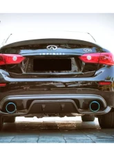 Carbonado CFRP VE Style Rear Lip & Diffuser Infiniti Q50 Sedan 2014-2017                                     - CF3506VRD-2.RD - Image 11