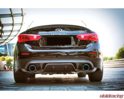 Carbonado CFRP VE Style Rear Lip & Diffuser Infiniti Q50 Sedan 2014-2017 - CF3506VRD-2.RD