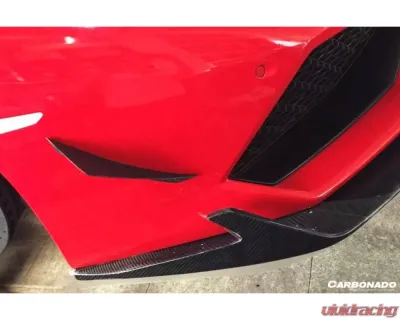 Carbonado CFRP RZS Style Front Bumper Canard Lamborghini Huracan LP610 2015-2020 - CF5556RZS.CRD