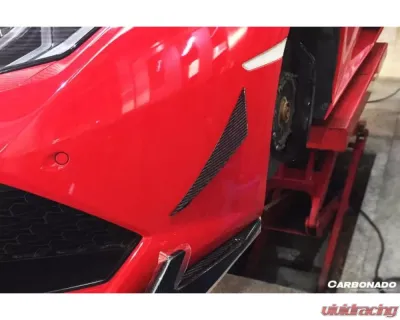 Carbonado CFRP RZS Style Front Bumper Canard Lamborghini Huracan LP610 2015-2020 - CF5556RZS.CRD