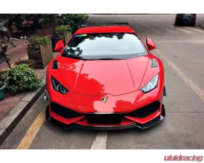 Carbonado CFRP RZS Style Front Bumper Canard Lamborghini Huracan LP610 2015-2020 - CF5556RZS.CRD