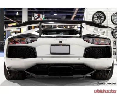 Carbonado FGCF DM Style Rear Lip Lamborghini Aventador LP700 2011-2016 - FGCF5900DMC-RD