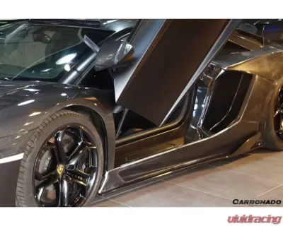 Carbonado DryCF OEM Style Door Still Plate Caps Lamborghini Aventador LP700 Coupe | Roadster 2011-2016 - DRYCF5900OEM.DS