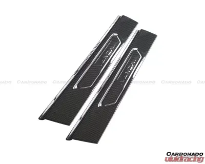Carbonado DryCF OEM Style Door Still Plate Caps Lamborghini Aventador LP700 Coupe | Roadster 2011-2016 - DRYCF5900OEM.DS
