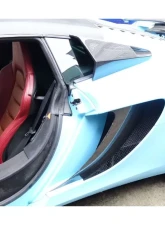 Carbonado CFRP BKSS Style Quarter Window Scoops McLaren 650s | 12C 2011-2017                                     - CF8002BKSS.QWS - Image 5