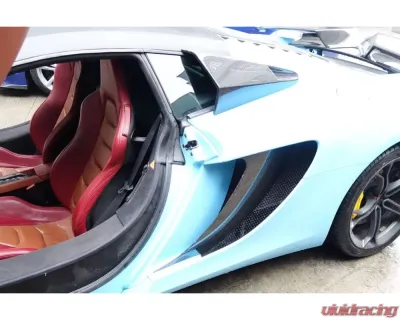 Carbonado CFRP BKSS Style Quarter Window Scoops McLaren 650s | 12C 2011-2017 - CF8002BKSS.QWS