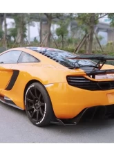 Carbonado Carbon Fiber Trunk Spoiler for McLaren 650S/12C 2011-2017, Black SS Finish                                     - CF8002BKSSRZS-W - Image 13